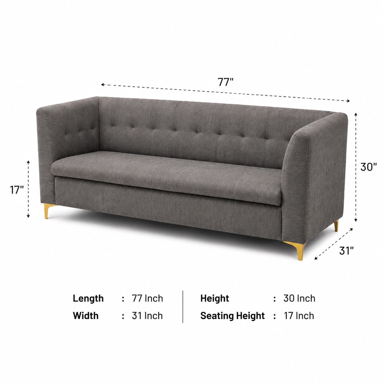 Shelter 3 seater Sofa - Image 3