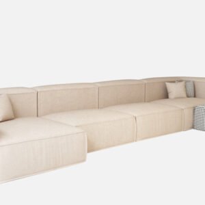Element Modular Velvet Sofa Set