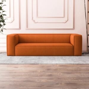 Block Premium Fabric 3 Seater Sofa