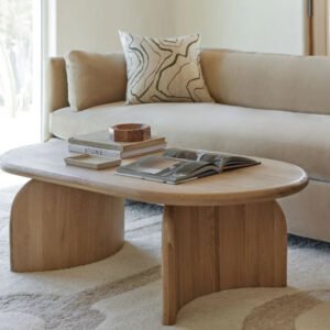 Pebble Solid Wood Coffee Table