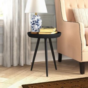 Orbit Round Solid Wood Side Table