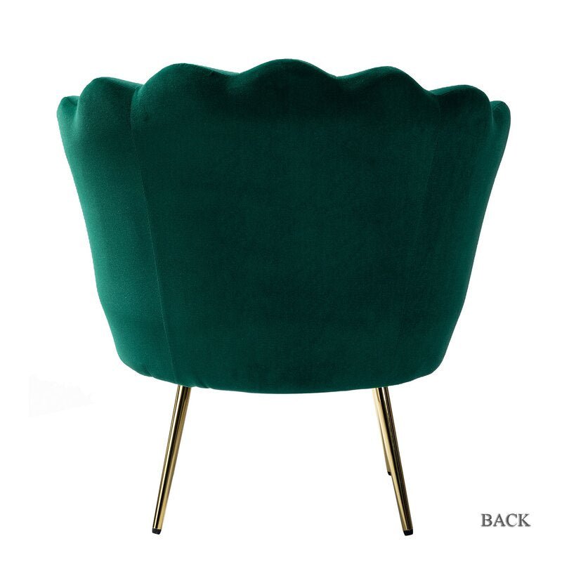 Seashell Velvet Accent Chair - Image 4