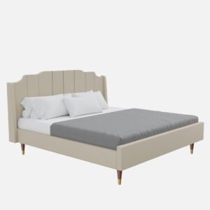 Duchess Wingback King Size Velvet Bed (Without Storage)